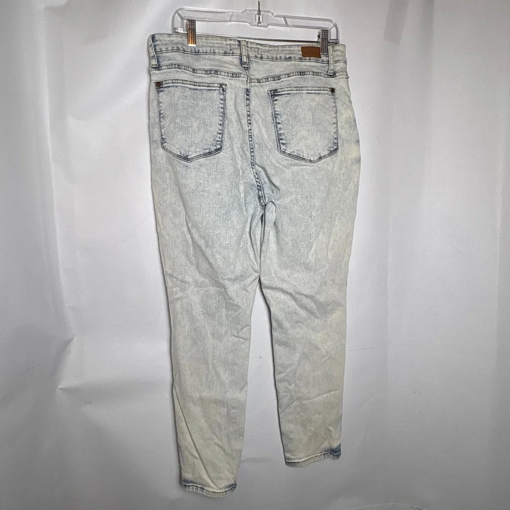 Judy‎ Blue Slim Fit High Rise Acid Wash Jeans Light Blue Size 13/31 JB88241